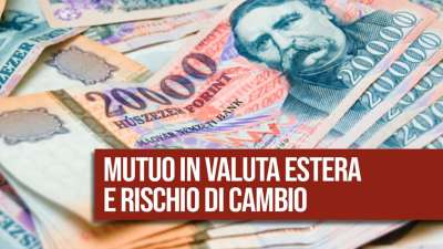 Mutuo in valuta estera e rischio cambio.
