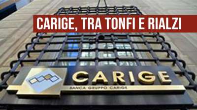 Carige, tra tonfi e rialzi.